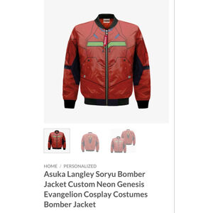 Asuka Langley Soru Bomber Jacket Neon Genesis Evangelion Anime